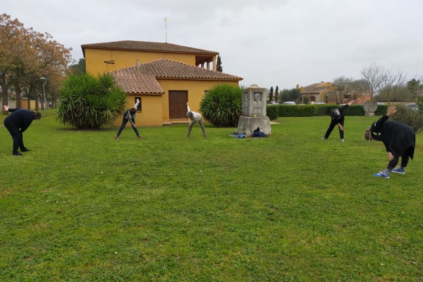 Sessió d'exercici físic a Avinyonet de Puigventós