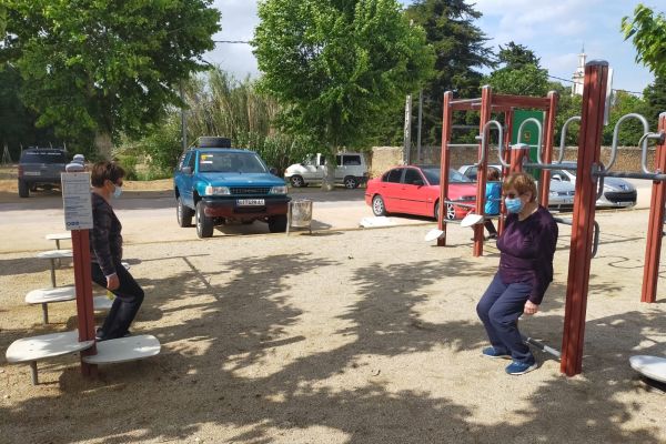 Sessió d'exercici físic a Borrassà
